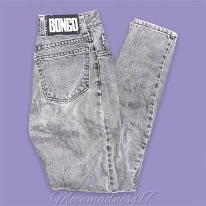 Rare vintage faded black/grey early 90’s BONGO mom jeans.✨
